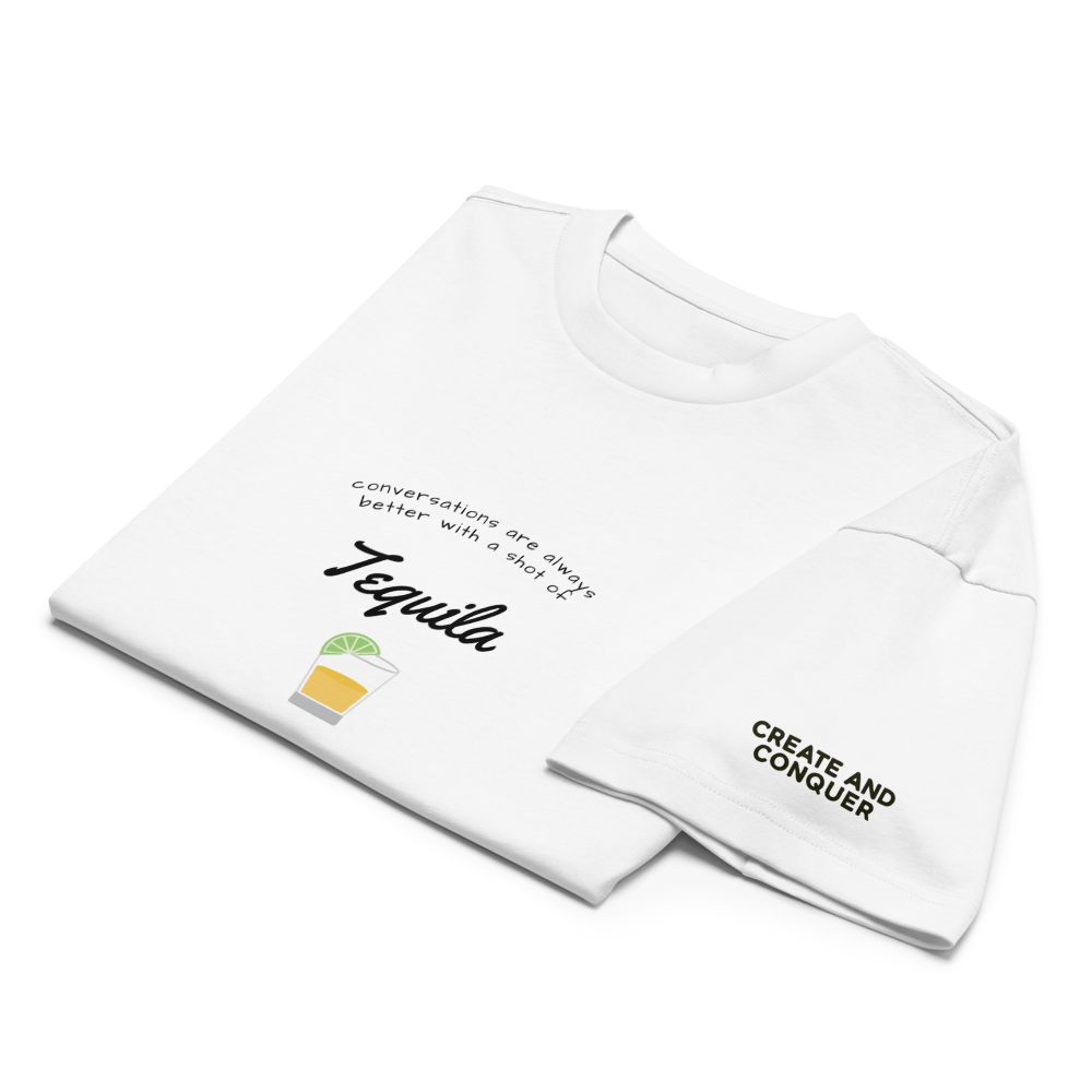 “Shot of Tequila” Men’s Box Tee – BASE Edition – WOLF™ Create & Conquer