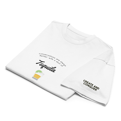 “Shot of Tequila” Men’s Box Tee – BASE Edition – WOLF™ Create & Conquer